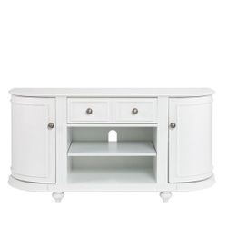 Modern Farmhouse White TV Stand