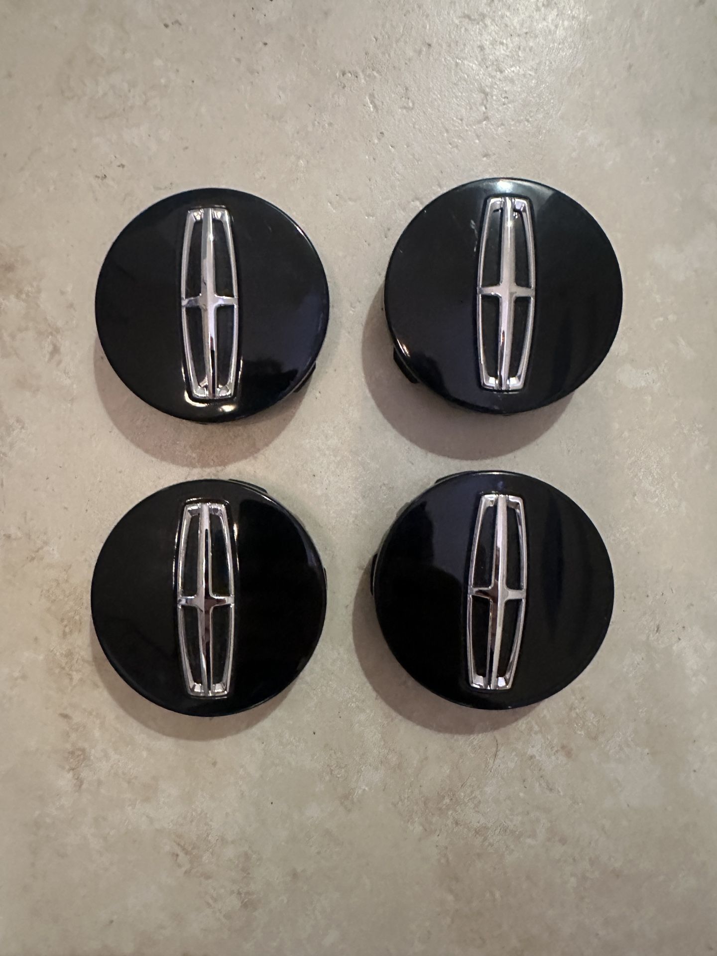 Center Caps Hubcaps Lincoln Navigator Black JL74-1A096 22" Wheel OEM 18-24