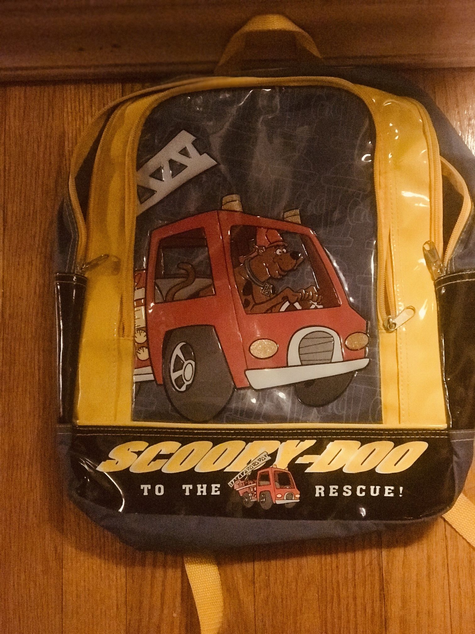 Vinyl Scooby Doo To The Rescue Backpack (Easy To Clean)