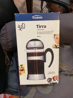 Tirra coffee and tea maker !! Glass and stainless New