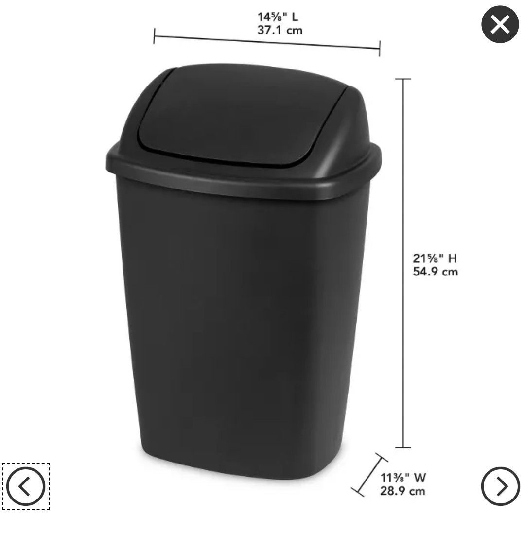 7.5 gallon trash cans with swing tops for Sale in Seattle, WA OfferUp