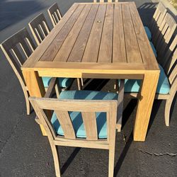 Patio furniture set 9pc solid teak wood