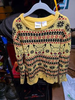 Boys Pokémon Christmas Sweater Size XS
