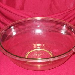 Set of 2 Vintage Pyrex Clear Glass Bowls 
