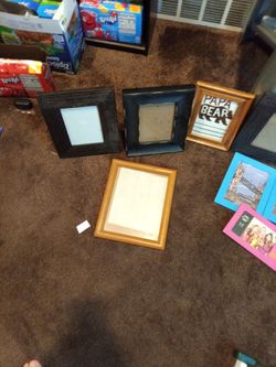 Mixed Picture Frame Lot - Various Sizes, Colors & Styles (Decorative / Tabletop / Wall)