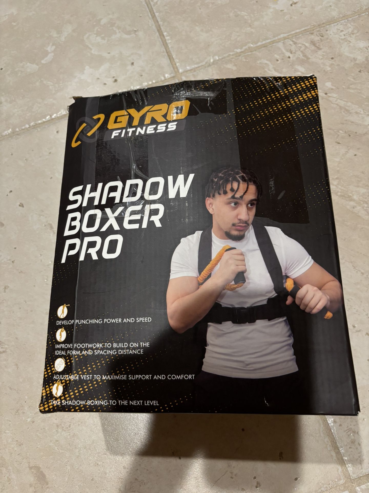 New ShadowBox Pro by Gyro Fitness. boxing resistance bands, ankle cuffs and stability vest.