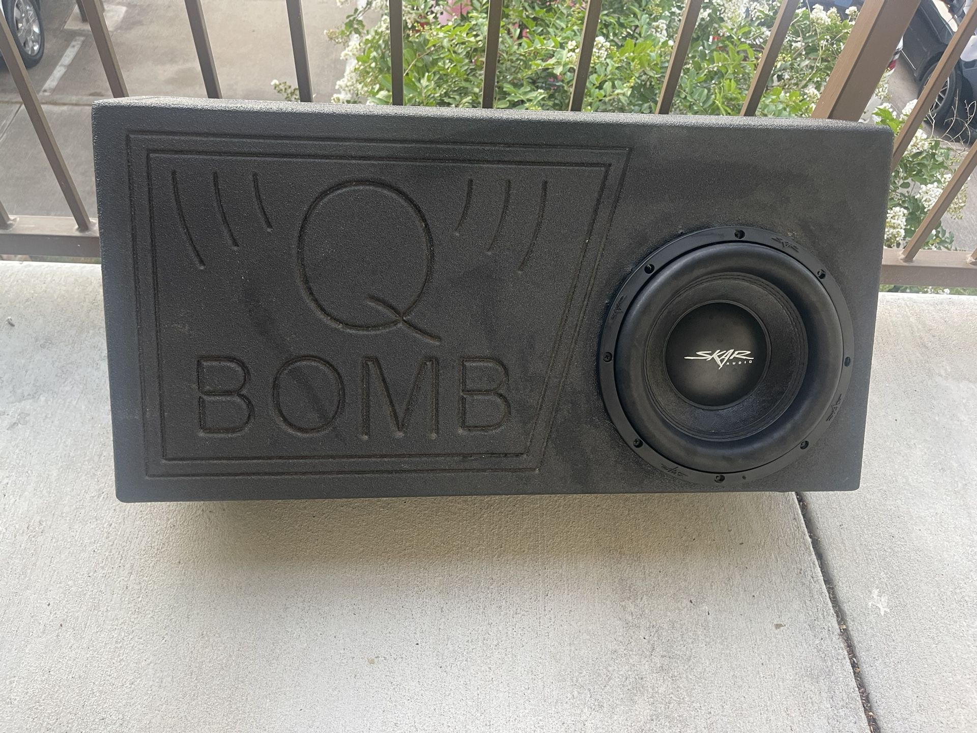 Q Bomb Speaker Box With New 10’ Skar