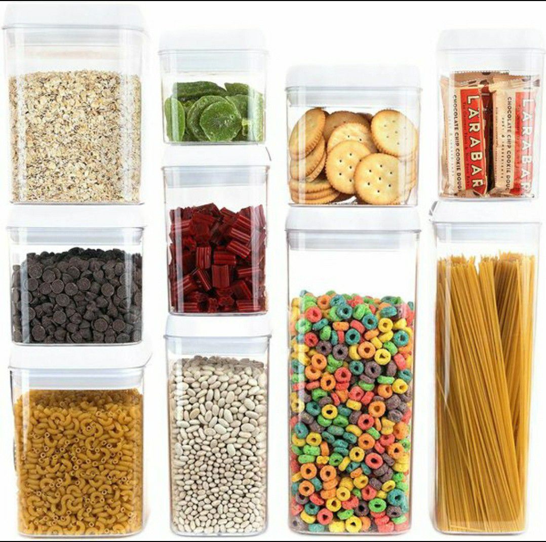 Storage containers food set 10 no plastic