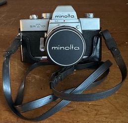 Minolta SRT 101 35mm Film Camera /MC Rokkor-PF 50mm f1.7 Lens  & Case JAPAN