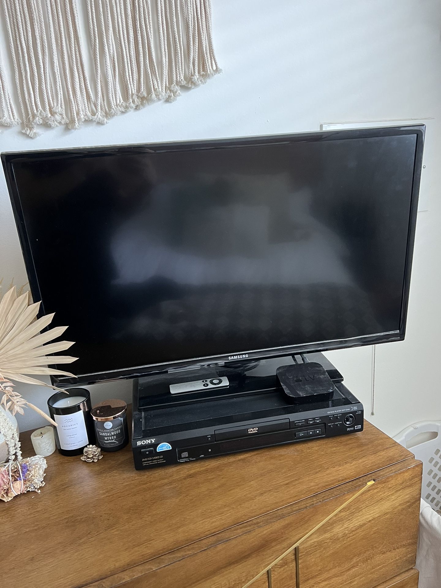 Samsung TV, DVD Player & Apple TV