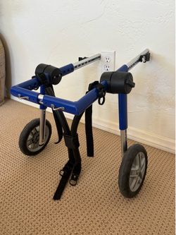 Walkin' Wheels Dog Wheelchair - Medium Size (Blue) - Excellent Condition
