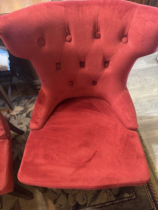 4 Pier One Velvet Chairs