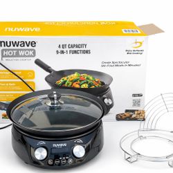 NuWave Hot Wok 4QT (Open Box, Like New) Perfect Wok For Asian Food