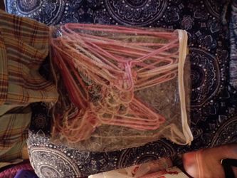 Hand woven clothes hangers