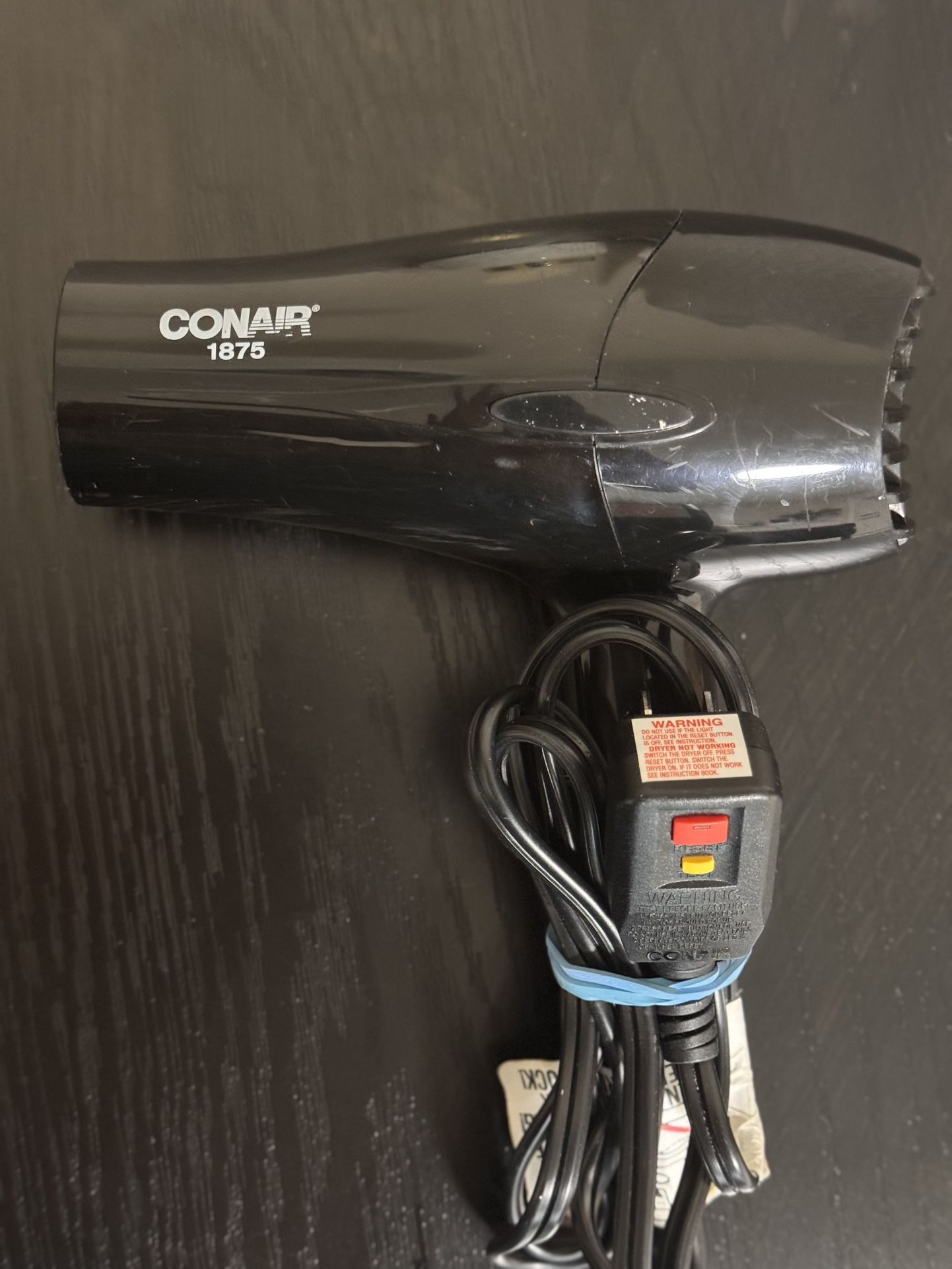 conair 1875 hot hair dryer