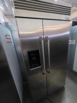 42" GE MONOGRAM BUILT IN STAINLESS STEEL REFRIGERATOR