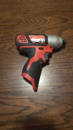 Milwaukee m12 impact drill like new