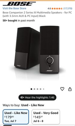 Bose computer speakers