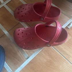 Kids Red Crocs
