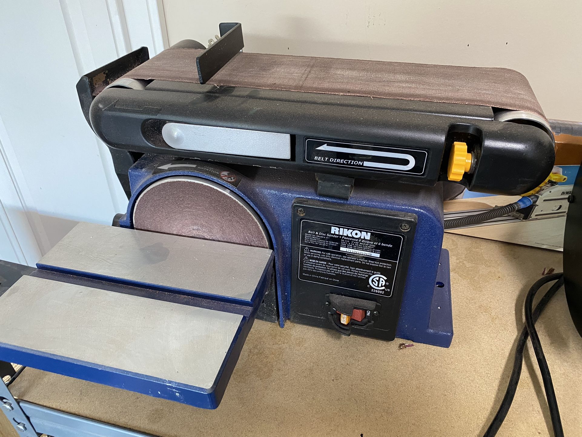 Rikon Belt & Disc Sander