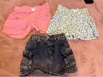 Girls shorts and skirt
