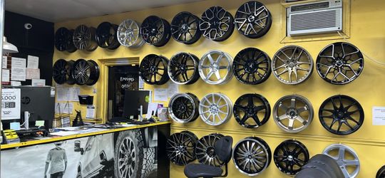 COMPACT CAR WHEELS AND TIRES $40 DOWN