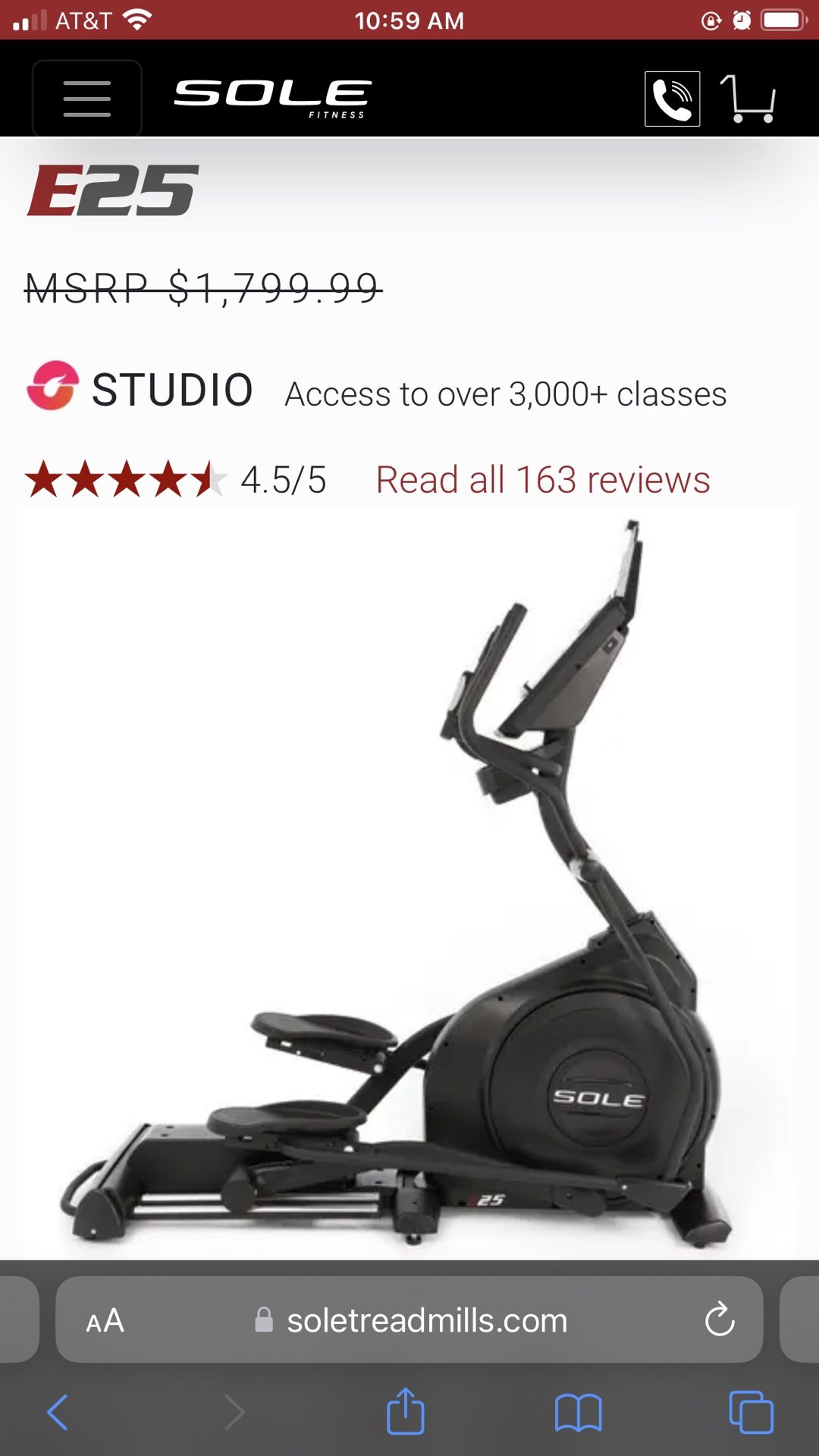 Elliptical Sole E25