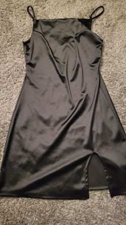 Black silk dress