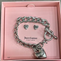 Chunky Heart Charm Bracelet 