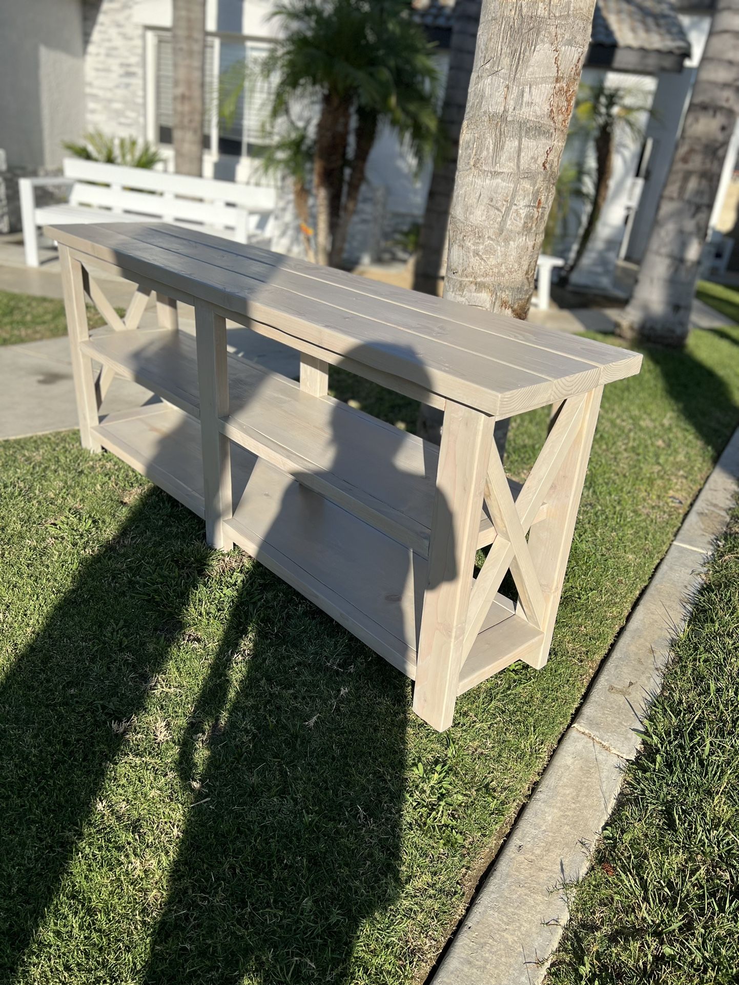 Rustic X Farmhouse Console /Entry Table