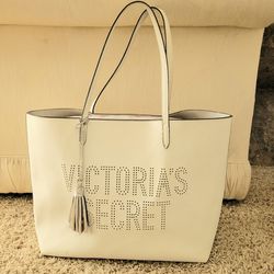 Victoria’s Secret Large White Tote Bag purse