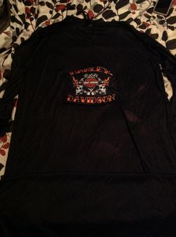 Large black harley davidson cape with cool harley davidson patches
