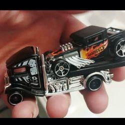 Hot Wheels Hauler with Bone Crusher Skull and Logo