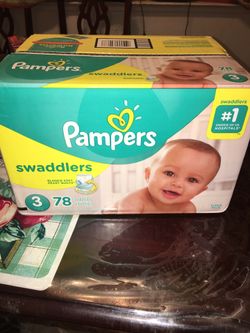 Caja de pampers de nb 2 y 3