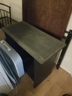 30 gallon fish tank and stand with door.