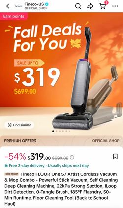 Tineco FLOOR One S7 Artist Cordless Vacuum & Mop