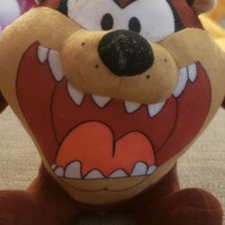 2019 Toy Factory Looney Tunes Sitting Taz The Tasmanian Devil Plush 9”