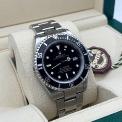 1991 Rolex SeaDweller 40mm 16600 factory Black dial oyster bracelet box appraisal papers