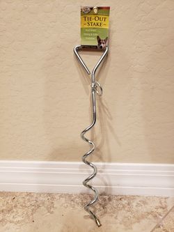 Pet select tie out stake 19" walk about