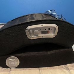 X Rocker Gaming Chair Black Foldable Audio Floor Seat Mesh