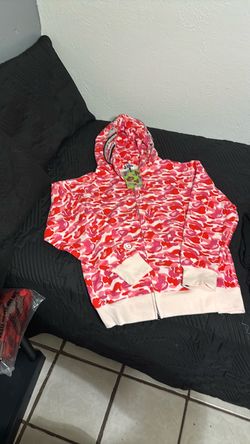 BAPE Pink Camo Full-Zip Hoodie