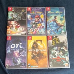 Switch Games: Final Fantasy, Mario, Prince Of Persia, Ori, Mortal Kombat, My Hero