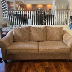 Gently Used Long  Fabric Couch Needs To Go!