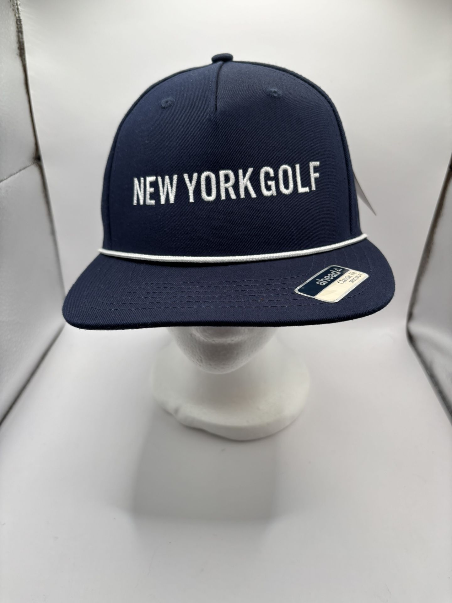Men's Ahead New York Golf Club-TGL Golf-Blue/Hawaiian Print Snapback Hat (NWT).