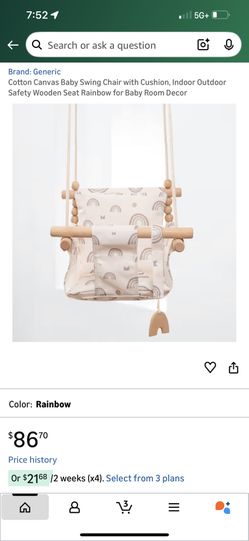 Canvas Baby Swing For Baby