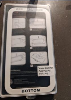 Tempered Glass iPhone 7 /7+,  8 / 8+ Cover Two Pack