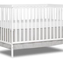 Synergy 5-In-1 Convertible Crib In White