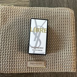 Yves Saint Laurent Libre Eau De Parfum Mini Splash 0.25oz/ 7.5ml & Beige Pouch