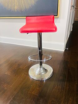 Modern Red Leather Bar Stool – Stylish & Sturdy Counter Height Chair