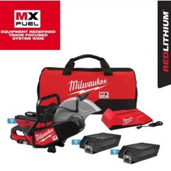 Milwaukee MX FUEL Lithium-Ion Cordless 14 in. Cut Off Saw Kit with (2) Batteries and Charger